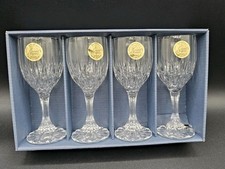 4 Clear Cristal d'Arques BRETAGNE Crystal Port Glasses Cordial Shot 2.5 oz