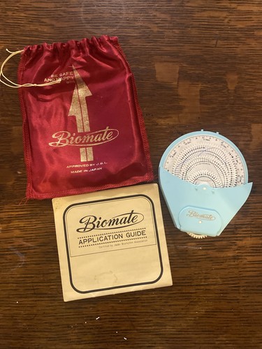 BIOMATE Vintage Biorhythm Calculator Carry Case 1960’s-‘70’s Instructions Japan - Picture 1 of 7