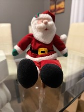 Animated Santa Plush Christmas 15” Bobs Up And Down To Santa Clause Is Town