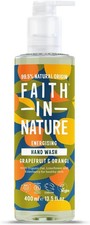 Faith In Nature Natural Grapefruit and Orange Liquid Hand Wash, Energising,... 