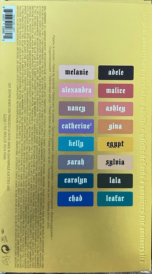 KAT VON D 10 YEAR ANNIVERSARY Eye Shadow Palette NIB DISCONTINUED Authentic KVD - Image 2 of 4