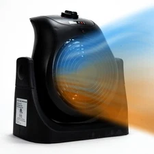 Dual Comfort 1500W Space Heater Fan Portable Energy Efficient Modern Style