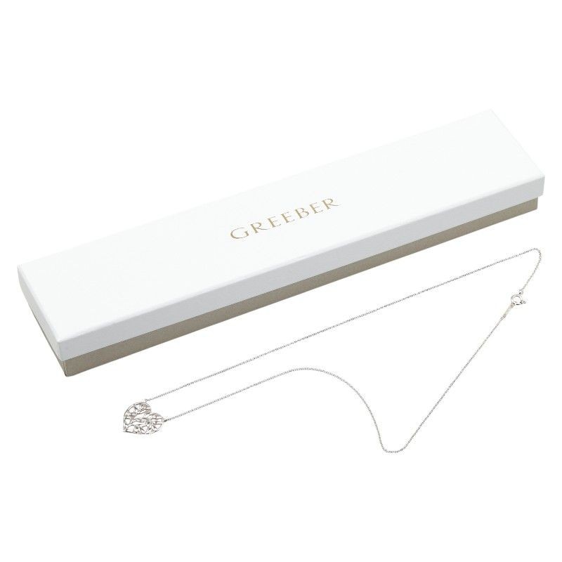 Auth TIFFANY&Co Olive Leaf Heart Motif SV925 Silver Necklace Women's thumbnail 7