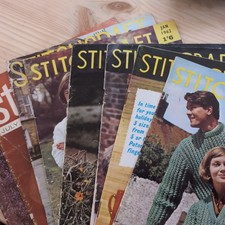 8 Stitchcraft Zeitschriften aus den 50er und 60er Jahren