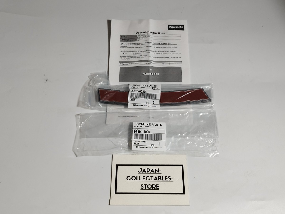 2018 Genuine Kawasaki Z900 RS Tank Badge Emblem Set 99994-1020 for