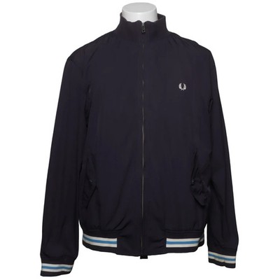 Fred Perry, Bomberjacke, Herren, Größe: L, Blau, Nylon/Polyester, Einfarbig #aIT