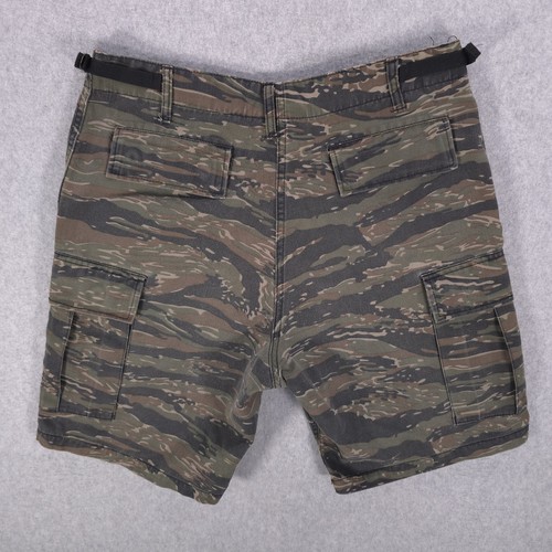 Rothco BDU Military Fatigue Tactical Jungle Tiger Stripe Camo Shorts Mens Small - Picture 2 of 13
