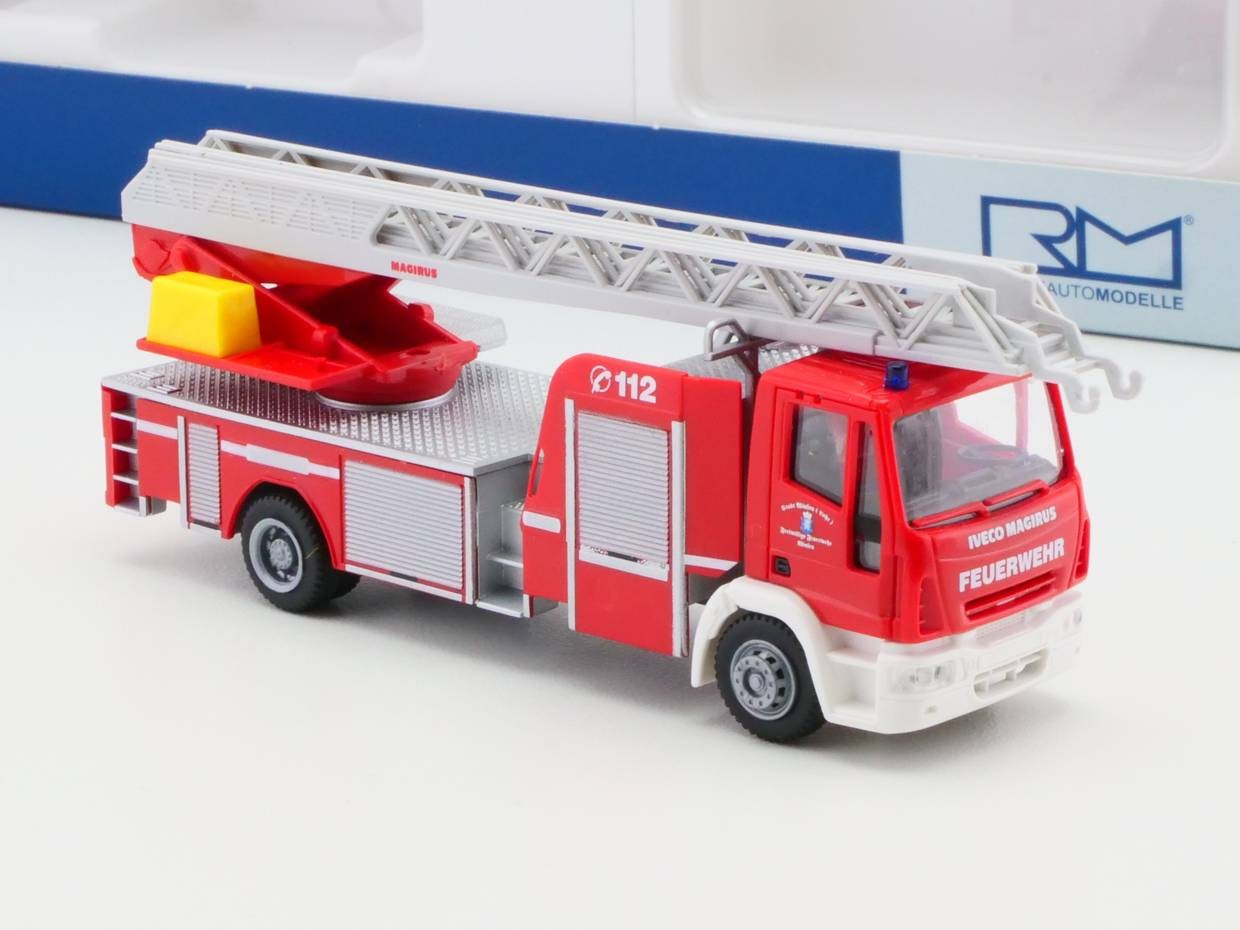 Rietze 68534 Iveco Magirus Dlk 32 Fire Brigade Viersen 1:87 H0 Ovp 1704-29-72