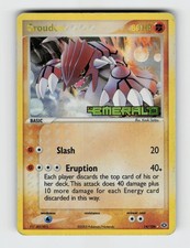 Groudon 14/106 Reverse Holo Rare Emerald Pokemon 2005 MP Small Creases in edges on eBay