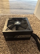 CORSAIR CX750M 80 PLUS Bronze Semi-Modular Low-Noise ATX 750 Watt Power Supply