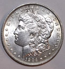 1904-O MORGAN SILVER DOLLAR - CH/BU - #0215E