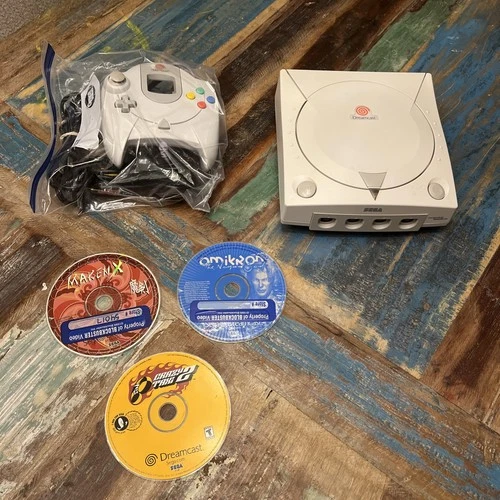 Super Clean Dreamcast Console With Controller And 3 Games / Tested All Working