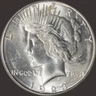 1923-S  SILVER PEACE DOLLAR IN CHOICE AU CONDITION!!
