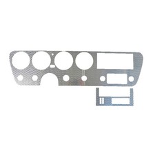 Dash Cover Insert Trim Wair Engine Turned Aluminum 2pc For 1967 Pontiac Gto Dash Cover Insert Trim Wair Engine Turned Aluminum 2pc For 1967 Pontiac Gto
