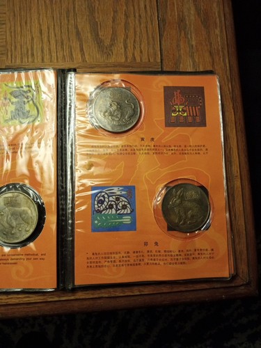 12 Chinese Zodiac Coins Token Album - Picture 4 of 7