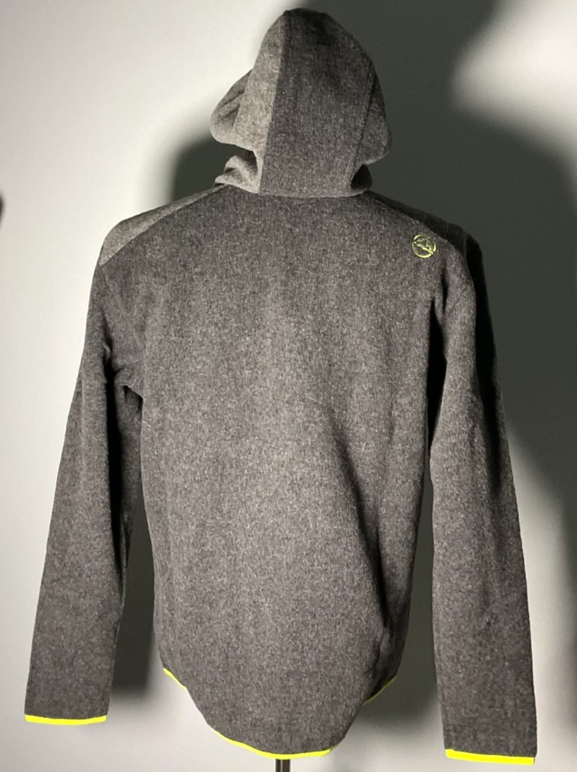 La Sportiva Agon Hoody Men's Size M Carbon/Lime Punch Jacket NWT image 3