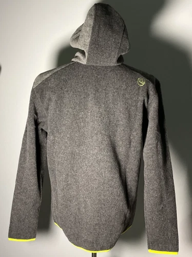 La Sportiva Agon Hoody Men's Size M Carbon/Lime Punch Jacket NWT image 3