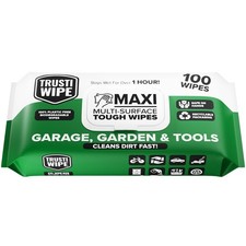 TRUSTIWIPE XXL HEAVY DUTY WIPES GARAGE CARS BIKES TOOLS HANDS CLEANING 100 WIPES