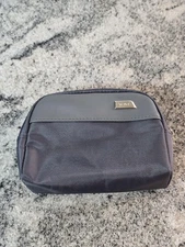 Tumi For Delta Airlines Gray Travel Toiletry Cosmetic Amenity Kit Zip Pouch