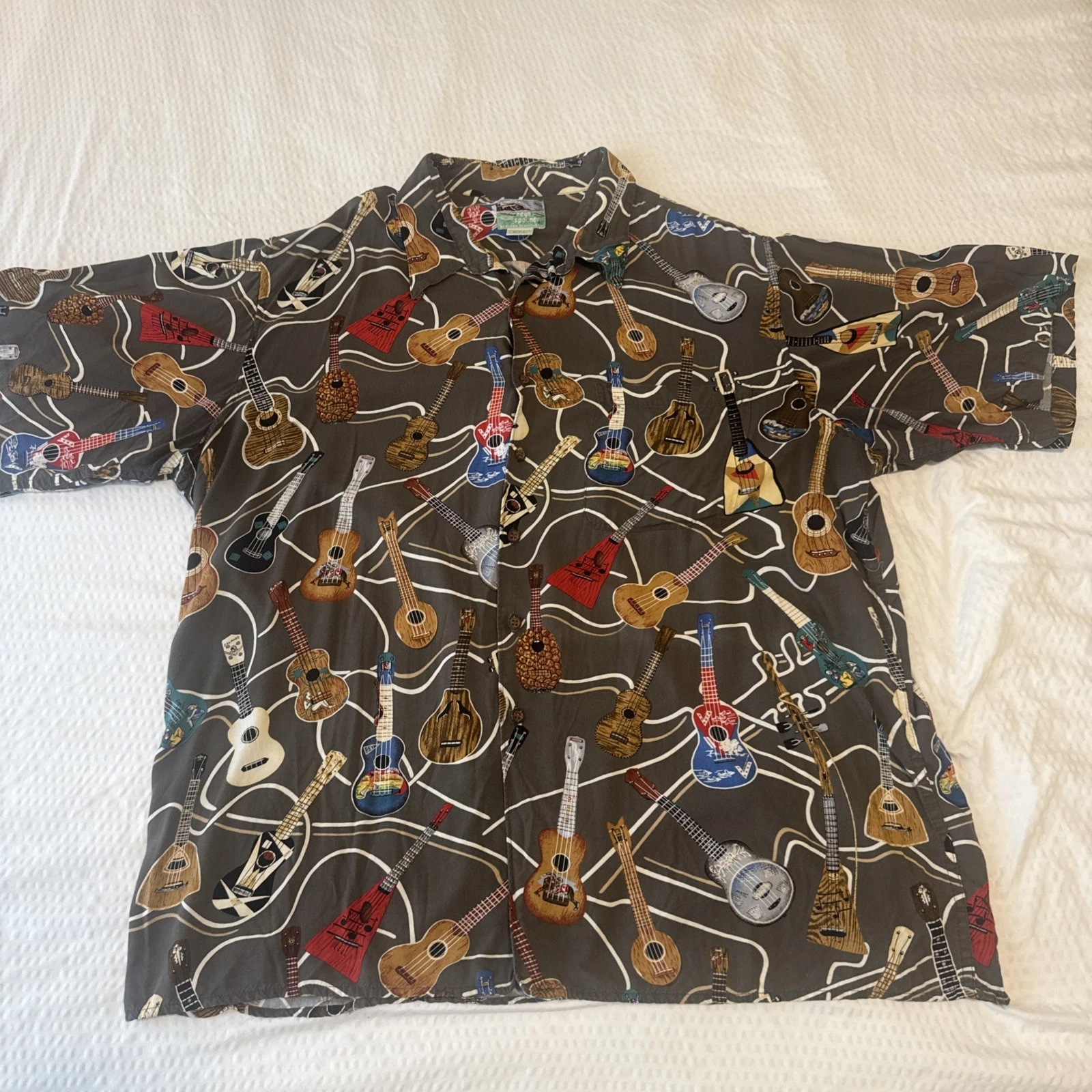 Reyn Spooner Ukuleles Aloha Shirt XXL