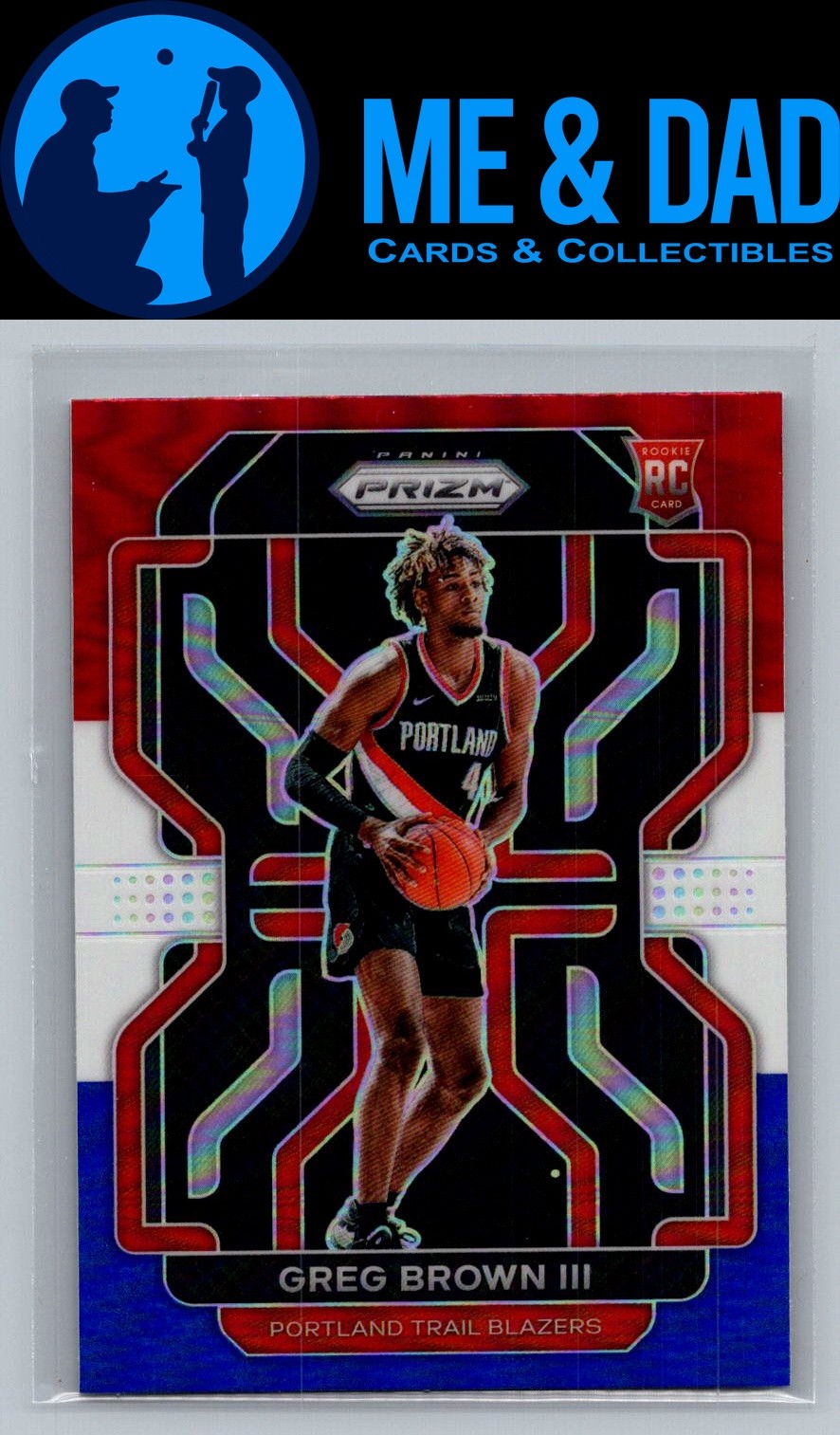 2021-22 Panini Prizm #291 Greg Brown III RWB