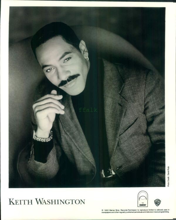 Press Photo: KEITH WASHINGTON 8x10 B&W 1993