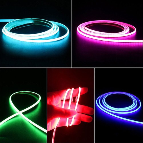 Ultra Thin COB LED Strip DC12V 3mm Width Flexible 480LED/m 1-5M Tape Light Strip - Picture 7 of 29