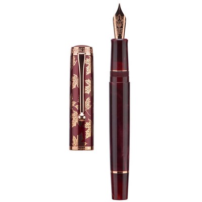 Hongdian N8S Acrylic Fountain Pen EF/F/M Nib + Converter Gray Green Red