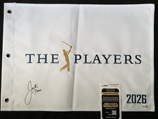 Justin Thomas Signed 2026 The Players Championship Flag - JSA #CL34076