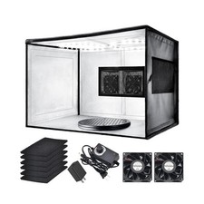 Airbrush Spray Booth with Dual Exhaust Fans,Portable Airbrush Paint... Fast Ship