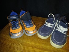 Boy Kids Shoes x2 bundle size 13 Good soles w slight wear. Good used .