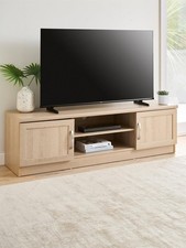Camberley TV Unit Fits Up To 65 Inch Oak Media Stand Storage Cabinet