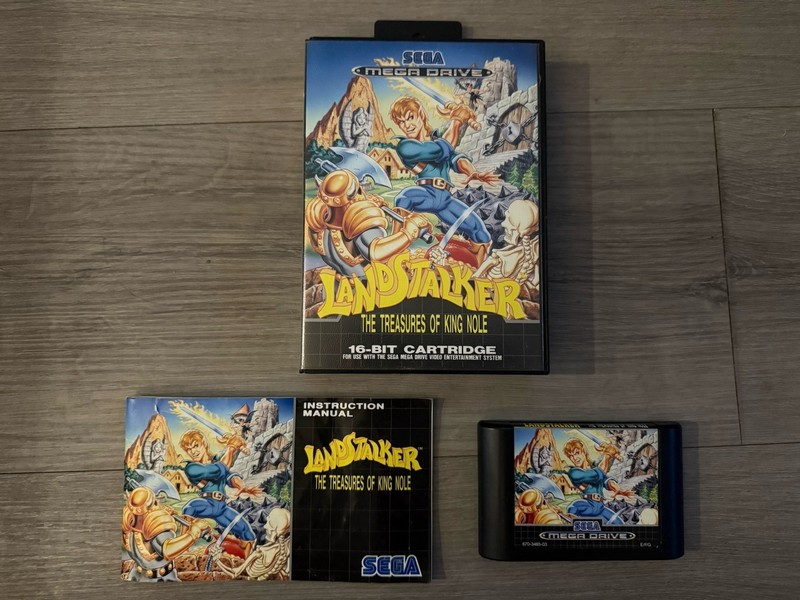 Sega Mega Drive PAL Landstalker Boxed with Manual