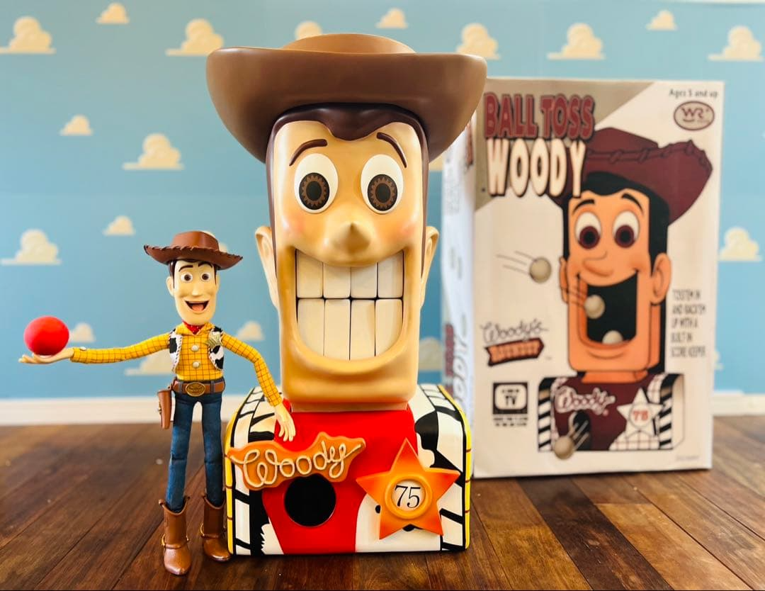 Ball Toss woody Pixar Happy Lottery DISNEY PIXAR very good japan