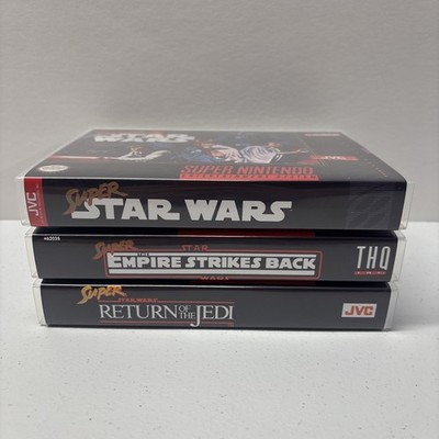 Star Wars Pack SNES Universal Game Cases Retro Game Cart *CASES ONLY*