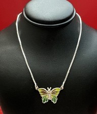 925 Sterling Silver Butterfly Pendant Necklace