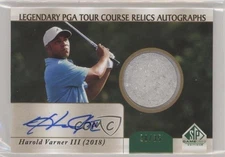 2021 SP Game Used Legendary Course Relics /35 Harold Varner III Rookie Auto RC