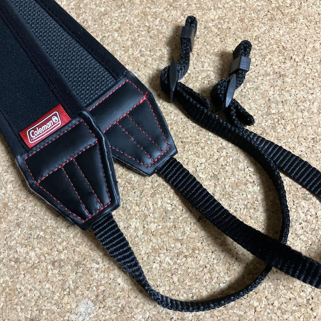 Coleman Thick Cushioned 45mm Wide 49cm Long Black Camera Strap