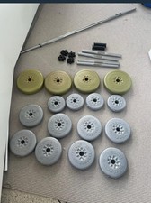 FREE WEIGHTS HOME WEIGHTS EASY TO USE FOR HOME PICKUP ONLY - SEE IMAGES FOR MORE
