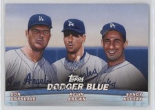 2001 Topps Combos Dodger Blue ( ) Don Drysdale Kevin Brown Sandy Koufax HOF 0nr3