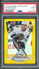 GOLD #/10 PSA 9 2012 Panini Rookie Anthology Prizm Patrick Kane Prizm