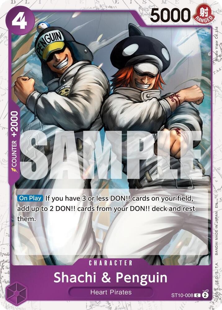 Shachi & Penguin (Pirate Foil) C Premium Booster -The Best- Vol. 2 ST10-008 NM
