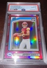 2024 Panini Donruss - Rated Rookie Jayden Daniels #389 Optic Preview Pink PSA 10