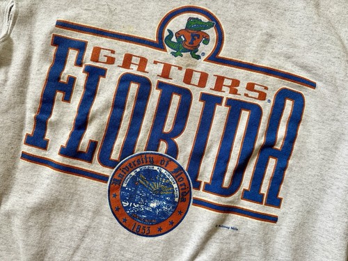 vintage 90s NCAA University of Florida Gators Nutmeg sweatshirt made in USA Sz M - Picture 2 of 6