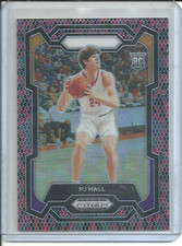 PJ HALL 2024 PANINI PRIZM DRAFT PICKS SNAKE SKIN REFRACTOR SP RC #55!!!