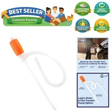 Siphon Pump - Siphon Hose for Water  Gasoline Fuel Transfer - Large Hand Wat...