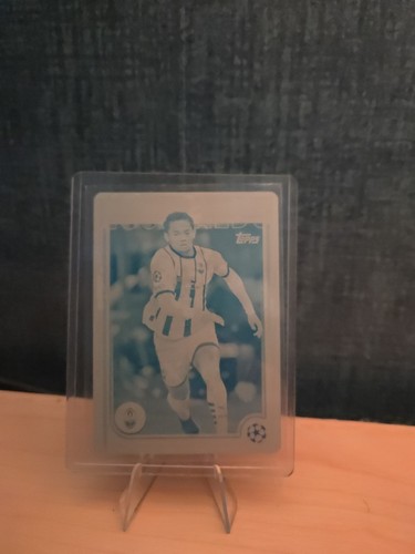 Topps Chrome UCC Cyan Printing Plate 1/1 Eguinaldo Brazil