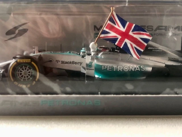 Spark F1 1:43 S3142 Mercedes AMG N°44 L.Hamilton 1st Abu Dhabi GP W.C. 2014, New - Immagine 2 di 4