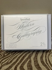 Speedball Modern Calligraphy Kit 21 Piece Pens  Pen Holders BRAND NEW SHIP Fast