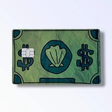 Bikini Dollars Holographic Credit Card Sticker Debit Card Skin Cover